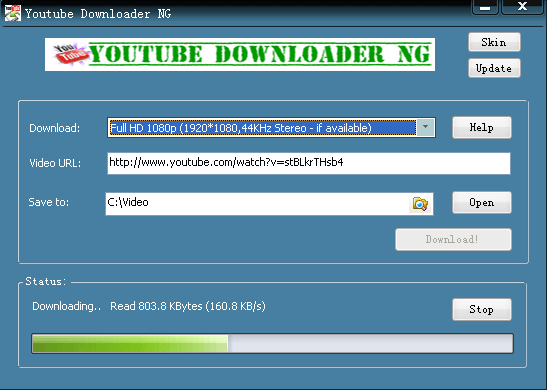 YouTube Downloader NG screenshot